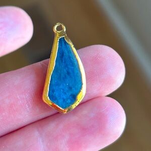 Apatite gemstone charm